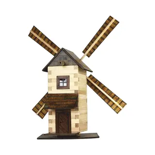 Walachia 8594036430150 - Windmühle Holz Modellbauset, Modellbahn Spur 1/ Lgb 1, 32