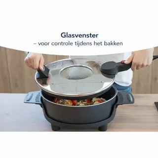Remoska Elektrische Braadpan 2L Prima Glass - P31F/01