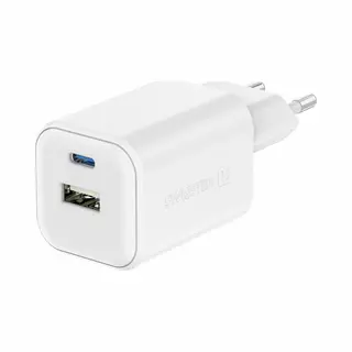 Swissten Reislader Gan 2X Usb-C 65W Pd + 1X Usb-A 18W Qc Wit (65 W), Usb-lader, Wit