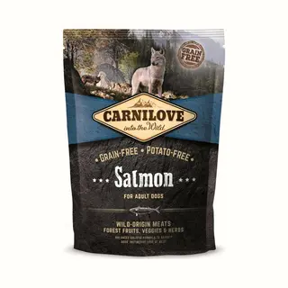 Carnilove Grain-Free Adult Salmon - Hondenvoer - Bevat Omega-3 - Graanvrij - Ondersteunt Spijsvertering