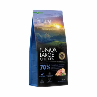 Profine Junior Large Breed - Hunde - Huhn & Kartoffel - 12 Kg