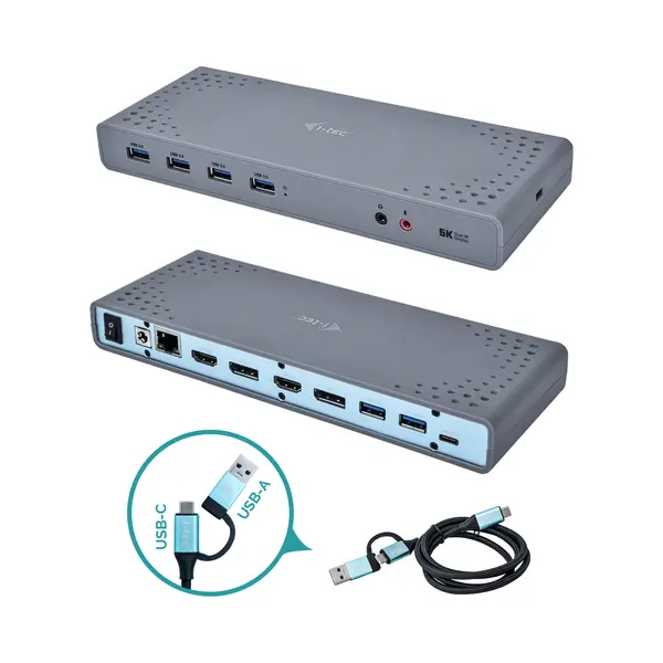 i-tec Usb 3.0 / Usb-C / Thunderbolt 3 Dual Display Docking Station thumbnail
