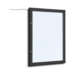 Showdown Displays Led-Menuvitrine Indoor/Outdoor Zwart (4xA4) - Jansen Display