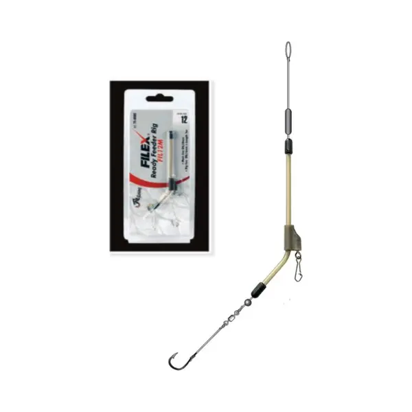 Fil Fishing Filex Ready Feeder Rig M - Haakmaat #14 - 1m - Nylon - Complete Feeder Vissen Montage - Kant-en-klare Witvis Onderlijn - Witvissen thumbnail