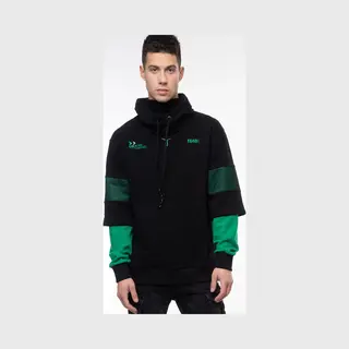 1618 1’618 Phantom Hooded Face-mask Double Sleeve Sweater