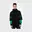 black, green