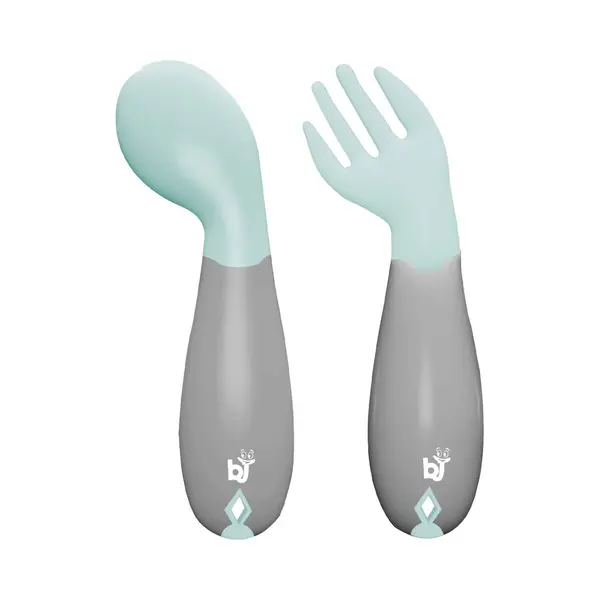 Lepel&Vork Babyjem Angled Groen thumbnail