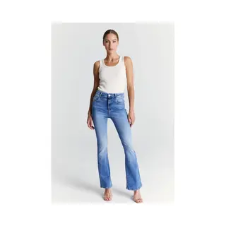 Coj denim Coj - Matilda - Dames Flare Jeans - Medium Blue