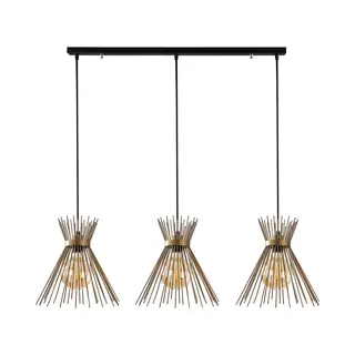 Opviq Hanglamp Kirpi 3089 3-fg. Lineair Ø34cm Goud