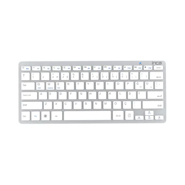 Inca Ibk-569BT toetsenbord Thuis Bluetooth Metallic, Zilver thumbnail