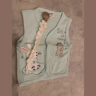 Civil With My Mummy Vest Met Handgemaakte Speenkoord - Baby Vest