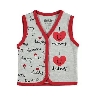 Civil Vest Baby/peuter Meisjes - Baby Vest - I Love Mummy I Love Daddy