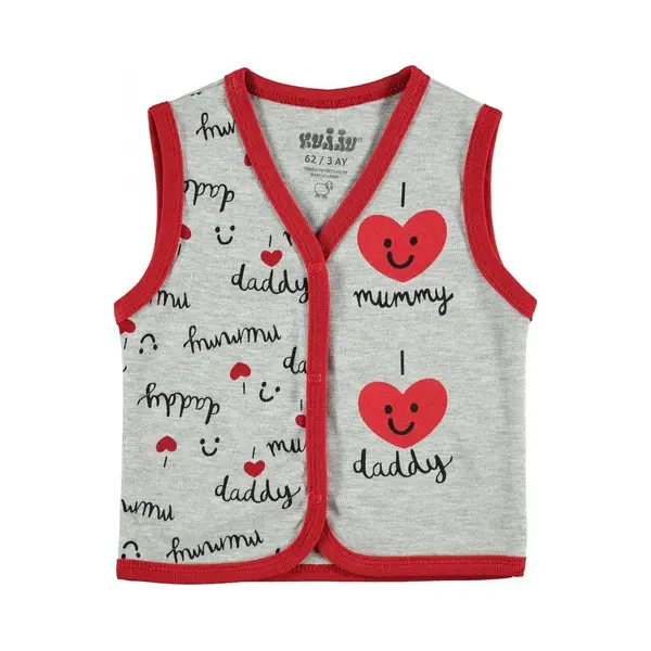 Civil Vest Baby/peuter Meisjes - Baby Vest - I Love Mummy I Love Daddy thumbnail