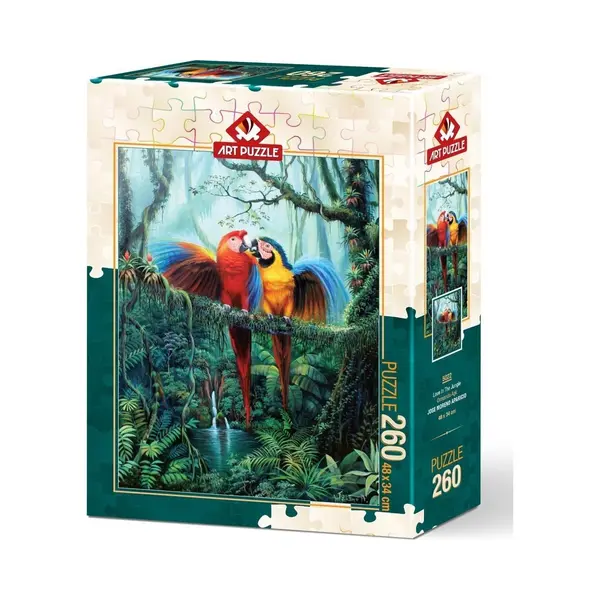 Heidi Cheese Line HeiDi Kunst Puzzel 260 St. 5022 Liefde In De Jungle (260 onderdelen) thumbnail