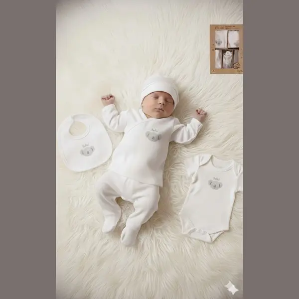 Civil Organic - 5-delige Newborn Kledingset - Jongens/meisjes - Koala - Newborn Set - Babykleding - Babyshower Cadeau - Kraamcadeau - Baby thumbnail