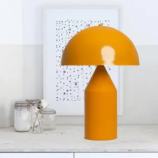 Bamyum Tafellamp Bedlamp Met Kabel Lipeo Metalen Geel Paddestoel Lamp