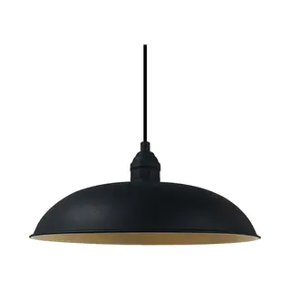 Bamyum Vertigo Lampe 100% Metall Hängelampe Schwarz Ø50 Cm 1 Flammig, Küchenlampe Hängend Schwarz, Lampenschirm Wohnzimmer, Pendelleuchte Esstisch