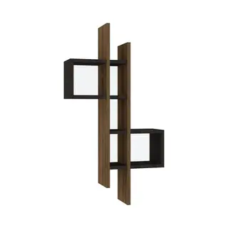Woody Fashion 495SSE1110 stelling Zwevende plank Muur gemonteerd Deeltjes-board Antraciet, Eiken
