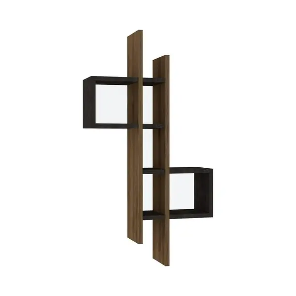 Woody Fashion 495SSE1110 stelling Zwevende plank Muur gemonteerd Deeltjes-board Antraciet, Eiken thumbnail