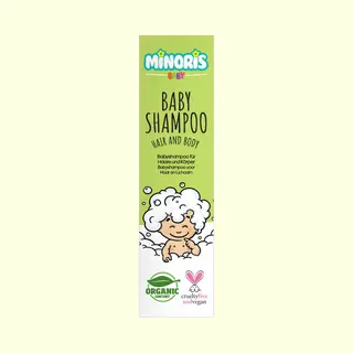 Minoris Baby Shampoo & Sanftes Waschgel 400 Ml - Tränenfreie Reinigung Für Neugeborene - Sensible Hautpflege, Ph 5.5 & Vegan