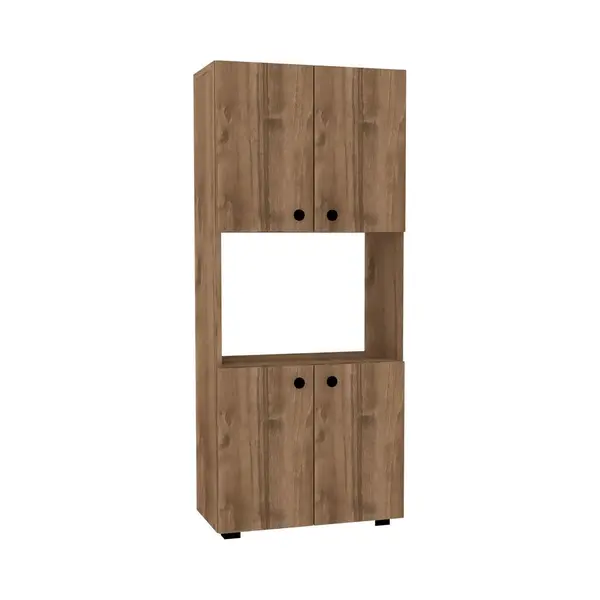 Efe Keukenkast | 100% Melamine | Walnoot - Emob - Keuken Magnetronkast - Bruin - Mdf thumbnail