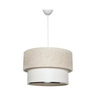 Verlichting - Kroonluchter Creme Wit Metaal 30x30x65cm - LunaRose - Stijlvolle Verlichtingsoplossing