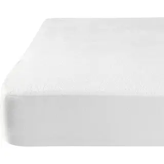Arbascass - Waterdichte Molton 80x200 Cm - Hoeslakenbadstof - Ademend - Antibacteriëel - Wit