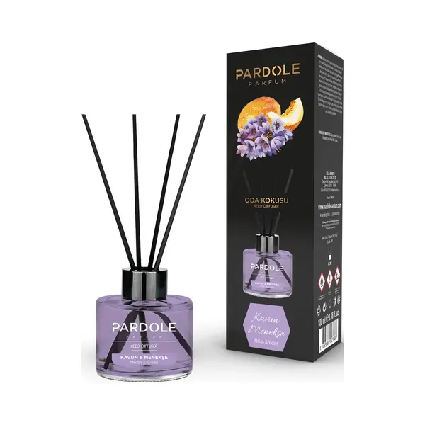 Pardole Parfum Pardole Melon&Violet Geurstokjes - Huisparfum - Huisgeur 100ML thumbnail