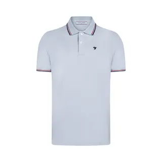Felix Hardy Polo Shirt Korte Mouw Katoenen Pique Heren Babyblauw - S