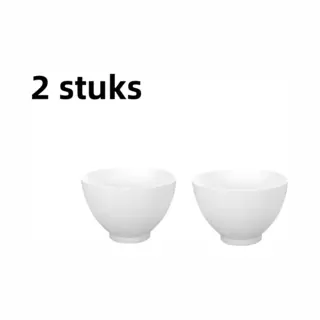 2-delige Maskerkom - Mengkom - Zachte Imitatie Siliconen - 500 Ml - Nat Kompres Schoonheidssalon Spa Speciaal Gereedschap - Wit