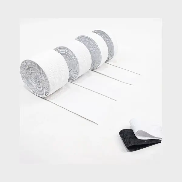 Habby Accessories Elastiek Naaien | Set Van 4, 10mm 20mm 30mm 40mm Breed | Naai-accessoires Diy, Elastische Band, Lengte Van Elke Breedte 3 M Wit thumbnail