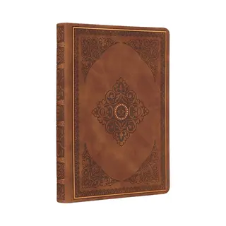 Victoria's Journals - Notitieboek A5 Blanco - Old Book Journal - Vintage - Premium Vegan Leer Hardcover - 256 Pagina's Premium Papier - Bruin