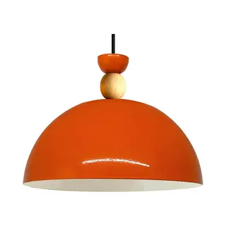 Bamyum Yimpi Hanglamp Ø30 Cm, E27, Vintage Industrieel Oranje Lamppendel