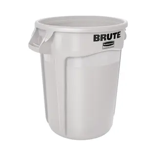Rubbermaid FG263200WHT Abfallbehälter Rund Kunststoff Grau