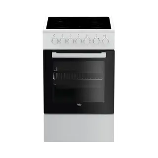 Beko FSM57100GW Küchenherd Freistehender Herd Elektro Keramik Schwarz, Weiß