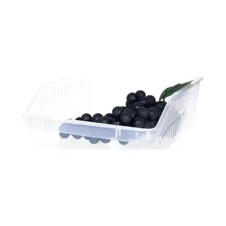 B-Home Koelkast/keuken Organiser Open Mand - Transparant - Kunststof - 30 X 25 X 9 Cm