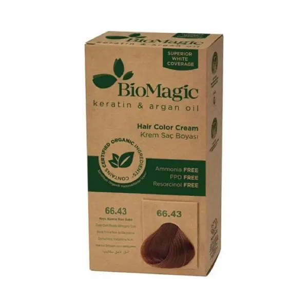 Biomagic, Haarkleur, Haarverf Zeer Donker Mahonie (66, 43) 250 G - (66, 43 Zeer Donker Mahonieblond) thumbnail