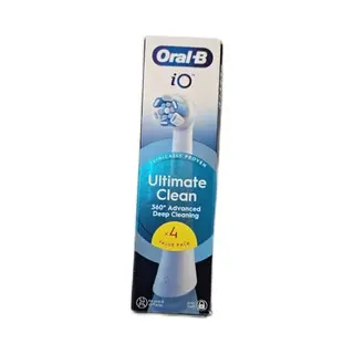 Oral-B Ultimate Clean Ersatzbürsten, Weiß, Gründliche Reinigung, Entfernung Von Zahnbelag, Runde Bürste Für Elektrische Zahnbürsten, Oral B Io