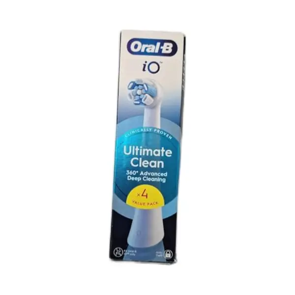 Oral-B Ultimate Clean Ersatzbürsten, Weiß, Gründliche Reinigung, Entfernung Von Zahnbelag, Runde Bürste Für Elektrische Zahnbürsten, Oral B Io thumbnail