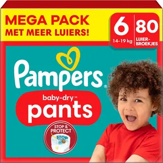 Pampers - Baby Dry Pants - Maat 6 - Mega Pack - 80 Stuks - 14/19 Kg