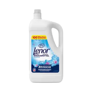 Lenor Lessive Liquide Universelle Fraîcheur D'avril 100 Lavages, Propreté En Profondeur Même En Lavage à Froid Et Fraîcheur 3 Fois Plus Longue