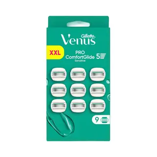 Gillette Venus Pro ComfortGlide Sensitive scheermesje 9 stuk(s) Roestvrijstaal Vrouwen