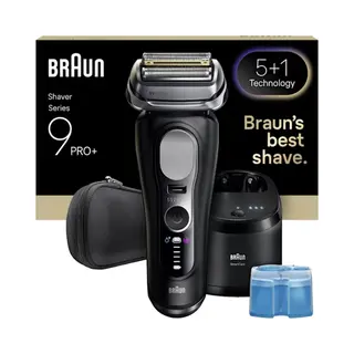 Braun Series 9 Pro+ 9660CC Folienschaber Trimmer Schwarz, Silber