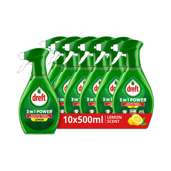 10x Dreft 3in1 Power Lemon Spray 500 Ml thumbnail