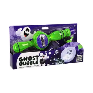Ghost Bubble 869-9234 Seifenblasen Starter-Set, Set Mit Seifenblasenmaschine Und Seifenblasenlösung, Maschine Füllt Seifenblasen Mit Rauch, Macht
