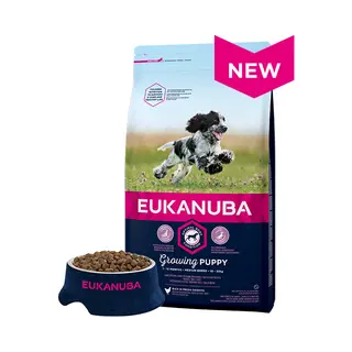 Eukanuba Medium Breed Dry Puppy Food, Rich In Fresh Chicken 15 kg Volwassen Kip, Turkije