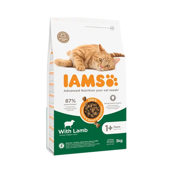 Iams Advanced Nutrition Adult Cat Mit Lamm - 3 Kg thumbnail