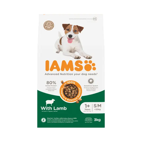 3x Iams Dog Adult Small - Medium Lam 3 Kg thumbnail