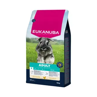 Eukanuba Hundefutter Trocken Mit Frischem Huhn Für Kleine Rassen, Premium Trockenfutter Für Ausgewachsene Hunde, 15 Kg