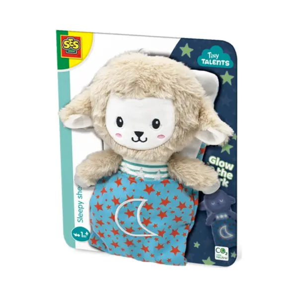 Ses Creative Tiny Talents 13155 Sleepy Schaf, Glow in the Dark Kuscheltier, Sicher für Babys thumbnail